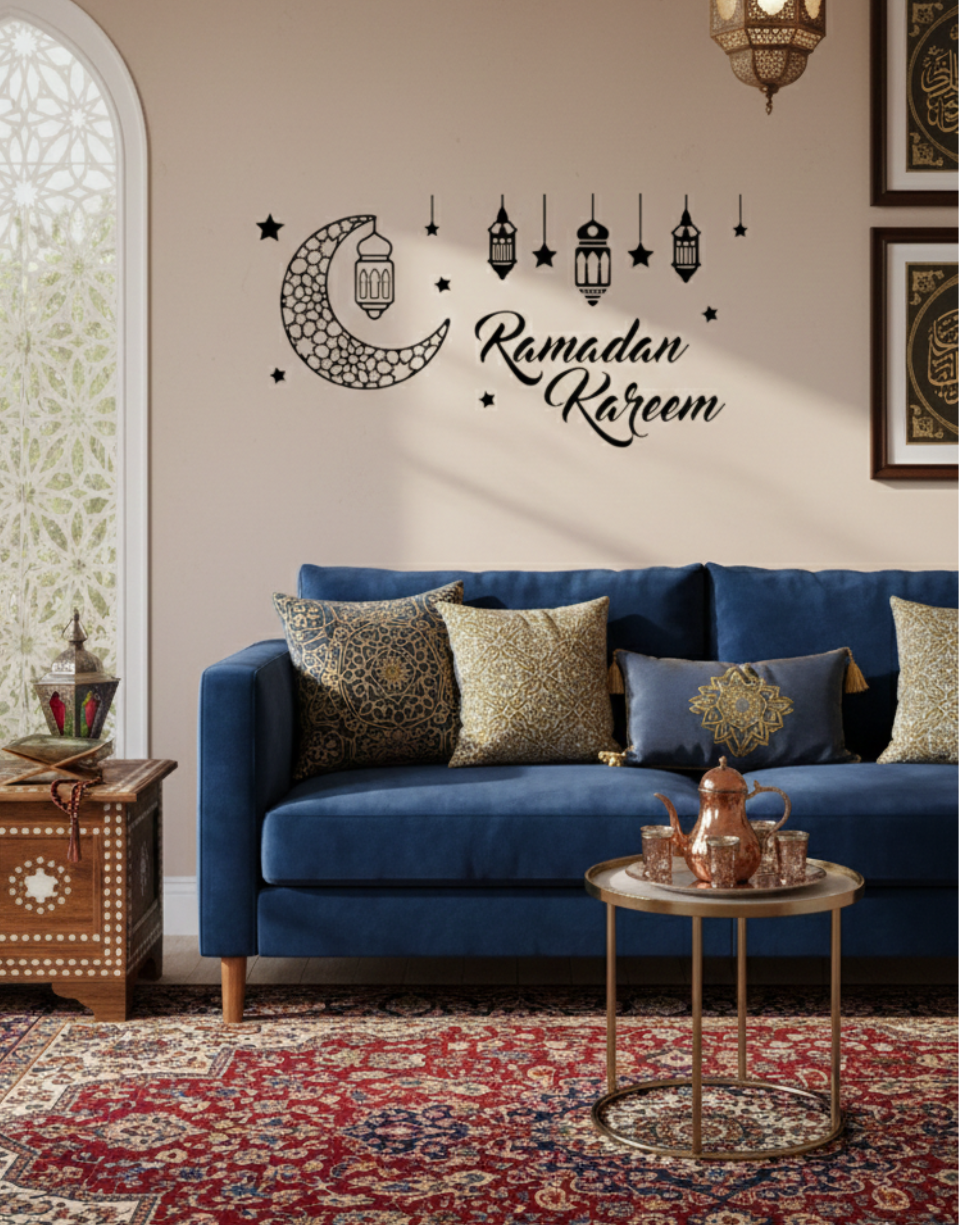 Ramazanska naljepnica za zid (Ramazan Kareem)