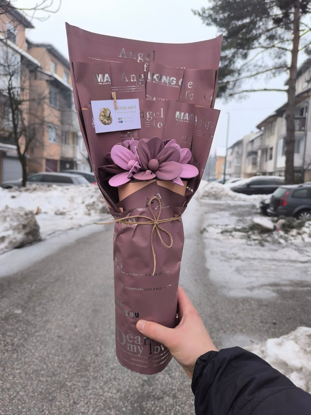 Hidžab buket od 2 mahrame