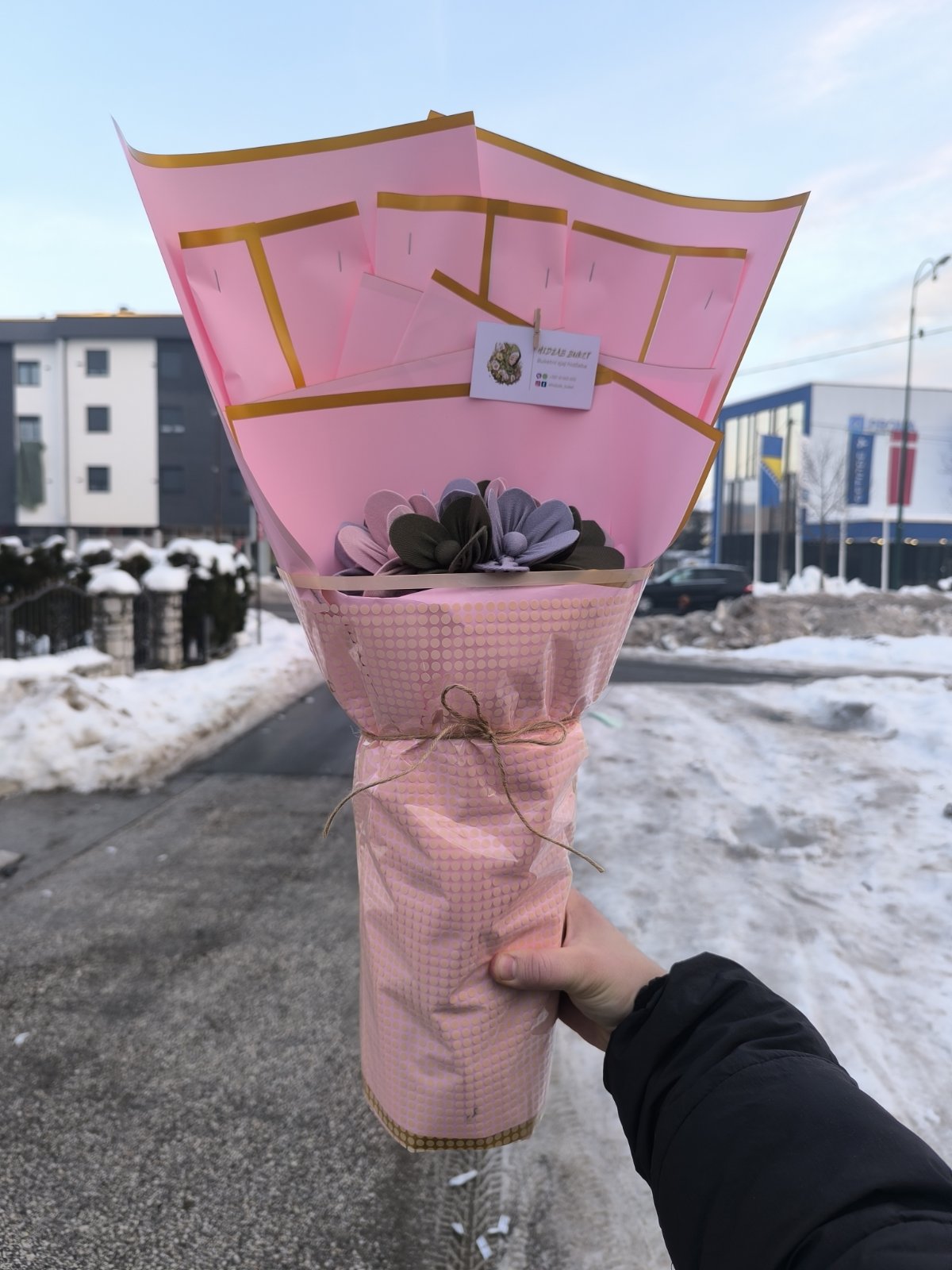 Hidžab buket od 3 mahrame